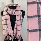 Men Womens Winter Warm 100% CASHMERE Scarf Plaid Solid Scarves Made in England
