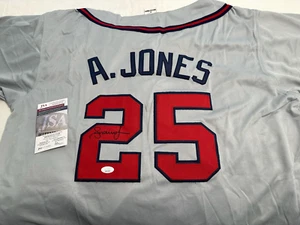 ANDRUW JONES Signed Atlanta Braves "A-Town" Custom XL Jersey (JSA Certified) - Picture 1 of 2