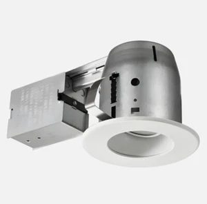 Globe LED Glare Control Directional 4 in Swivel Baffle White Recessed Kit - Picture 1 of 5