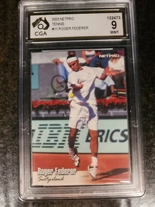 2003 Netpro Tennis #11 Roger Federer CGA 9 Rookie Combine Post Always - Bild 1 von 4