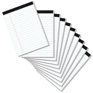 10 Pads Legal Pads 4x6 Inch Lined Ruled Perforated Writing Pad Small Notepads... - Picture 1 of 7
