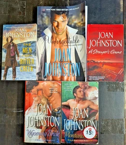 Joan Johnston Bitter Creek Series Western Romance 5 Book Lot Paperback Novels - Picture 1 of 3