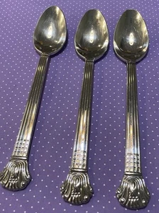 Retroneu Avignon Vendome 18/10 Stainless Korea Set Of 3 Oval Soup Spoons Glossy - Picture 1 of 4