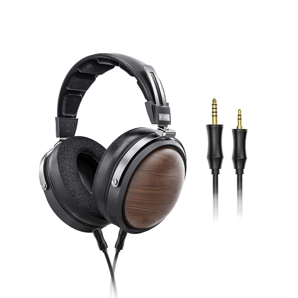FT1 32Ω Large Dynamic Driver Headphones with Solid Wood Cups Foto 1 de 4