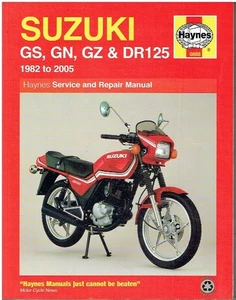 SUZUKI GS125 GS125ES GN125 GZ125 MARAUDER & DR125 (1982-2005) WORKSHOP MANUAL - Picture 1 of 1