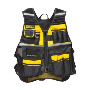 STANLEY FMST530201 Tool Vest,Black/Yellow/Gray,Mesh 31XR39 - Picture 1 of 1