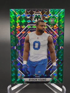 2023 Mosaic Byron Young Rc Rookie Green Mosaic Prizm No. 291 - Picture 1 of 10