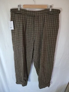 Breeks Plus Fours Trousers Mens Brown Herringbone Tweed 38 W Shooting Hunting - Picture 1 of 12