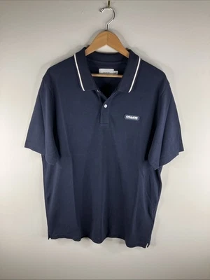 Coach Leatherware Polo Collared Shirt Adult XL Navy Blue Men B50 - image 1 of 4