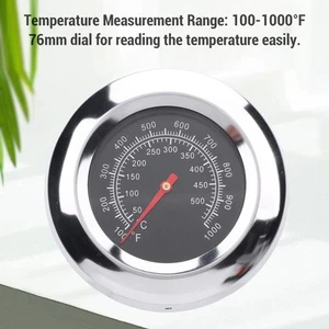 BBQ Temperature Gauge Thermometer 76mm Dial Food Cooking Thermometer For Lamb - Picture 1 of 22