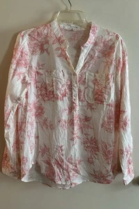 Eden & Olivia Bluse Pfirsich Blumen S - Bild 1 von 6