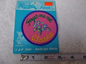 Alaska Joes Forget Me Not Flower Vest Jacket Patch - Picture 1 of 2