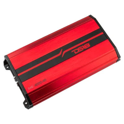 DS18 SXE-4000.4D Car Audio Full Range 4-Channel 4000 Watt Amplifier Class-D Red