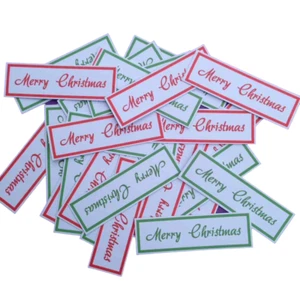 50 x Christmas Card Toppers Sentiments Card Making Scrapbooking Merry  - Picture 1 of 1