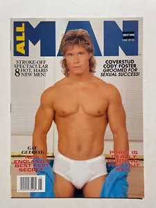 Vintage gay ALL MAN magazine May 1992 Cody Foster like Playgirl Marcostudio RARE - Picture 1 of 1