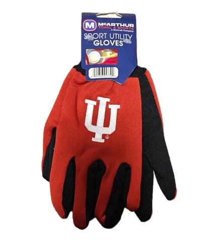 Indiana Hoosiers Utility Sport Gloves One Size Licensed NCAA Wear Cover