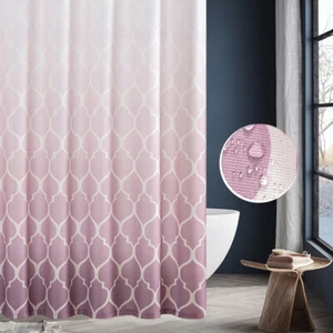 Waterproof Fabric Shower Curtain Gradual Color Fish Scale for Bathroom - Picture 1 of 52