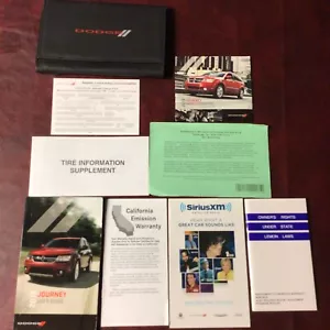 2013 DODGE JOURNEY OWNERS MANUAL BOOKS REF XM DVD GUIDE CASE ALL MODELS - Foto 1 di 6
