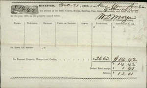 1850 Alex Young W.D. Morgan Columbiana County OH - Picture 1 of 2