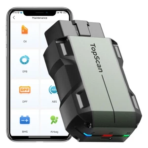 TOPDON TOPSCAN Car OBD2 Diagnostic Scanner Tool Code Reader All System Bluetooth - Picture 1 of 14
