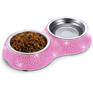 Pink Crystal Double Dog Diner - Picture 1 of 3