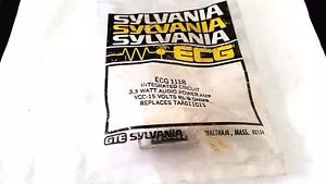 AMPLIFICADOR DE POTENCIA DE AUDIO SYLVANIA PHILIPS ECG1118 IC 3.3 VATIOS VCC 15V RL 8 OHMIOS TAA611C11 - Imagen 1 de 1