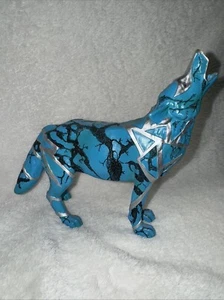 Figura de lobo turquesa Call of the Wolf Westland Giftware 14131 - Imagen 1 de 3