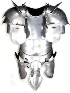 Paladin Armor Medieval Galahad Set | LARP Costume | Silver Full Body Armor gift - Picture 1 of 3