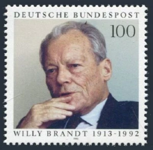 Germany 1819, MNH. Michel 1706. Willy Brandt, 1913-1992, statesman, 1993. - Picture 1 of 1