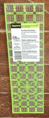 Omnigrip by Omnigrid 4" x 14" Ruler - The Non-Slip Ruler - Item #RN14 - Image 1 of 2