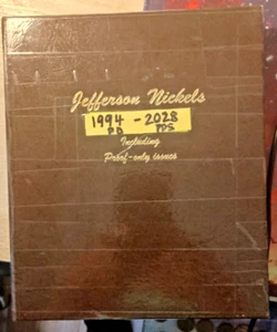 DANSCO JEFF.5c ALB.(#8114)-1994PDto2028PDS-105slots-175coin(2X) - Picture 1 of 15
