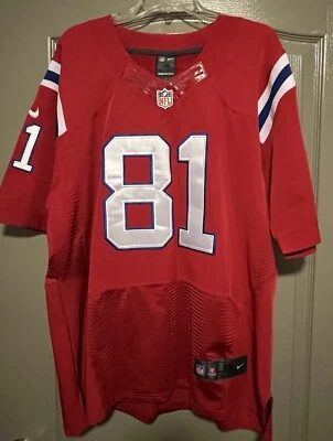 Nike AARON HERNANDEZ  #81 NEW ENGLAND PATRIOTS On-Field Size 48 Football Jersey  - Image 1 of 4