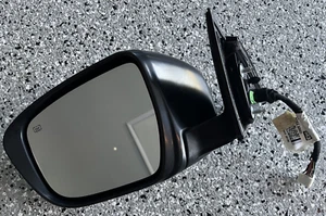 14 Nissan Rogue LH Driver Side View Door Mirror w/ Camera Heated - red - OEM - Picture 1 of 2