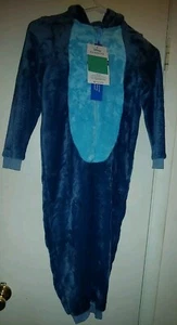 Lilo & Stitch Sleepsuit Size 7 Kids Hooded Pajamas Disney Character.com NWT - Picture 1 of 11