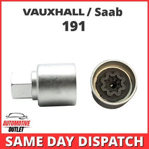 Master wheel lock safety bolt nut extractor key socket 191M for Opel - Picture 1 of 5