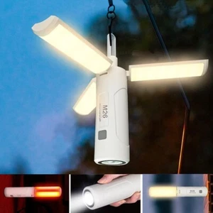 Rechargeable Camping Lantern with Power Bank - Folding Tent Light & Flashlight, - Picture 1 of 7