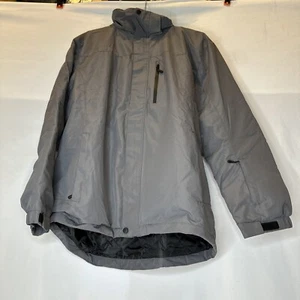 Free Soldier Waterproof Coat Parka Jacket Charcoal Gray Insulated Hood Tactical - Picture 1 of 11