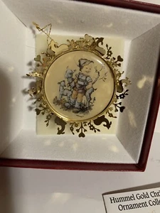 Vintage The Hummel Gold Christmas Ornament Collection LITTLE GOAT HERDER - Picture 1 of 2