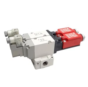 SMC VP544R-5DZ1-03N-S1-X538 Residual Pressure Valve, 3/8in NPT, M12, 24VDC Coil - Picture 1 of 8