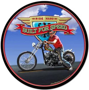 Letrero de metal de velocidad para motociclista helicóptero hombre cueva garaje tienda Grossman LG065 - Imagen 1 de 1