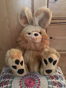 Vintage Althans Athans Club West Germany Brown Bunny Rabbit Soft Plush Toy 12" - Picture 1 of 7