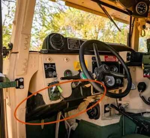 HMMWV Under Dash Driver Side Close out Panel 6044575 015483174 Humvee M1151 M998 - Picture 1 of 4