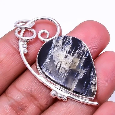 Pietersite - Colgante de plata de ley 925 hecho a mano de diseñador Arizona 1,76" P55 Foto 1 de 4