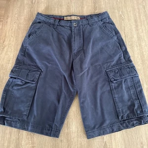 Pantalones Cortos Carga Animal Azul Marino Talla Hombre UK 32 W Azul Doble Bolsillo - Imagen 1 de 18