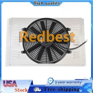 Cubierta de aluminio #6267 + ventilador de 14" para radiador Chevy II Nova 1962-1967 base 2,5 L-5,4 L - Imagen 1 de 14