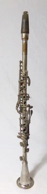 C.G. Conn Elkhart Metal B Flat Silver Clarinet 444 - Image 1 of 4