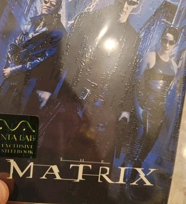 THE MATRIX 4K UHD Blu-ray MANTA LAB Embossed Steelbook Full Slip Cover NEW!! - Image 1 of 4