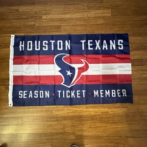 Houston Texans Season Ticket Member Flag  NFL 36” x 60” - Picture 1 of 4