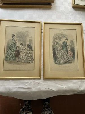 2 Gravures de mode originale du journal La Mode Illustrée - Photo 1/4