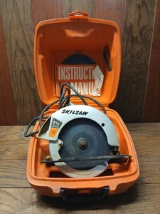Sierra circular vintage 7-1/4" SkilSaw #574 con estuche manual hoja extra FUNCIONA - Imagen 1 de 13